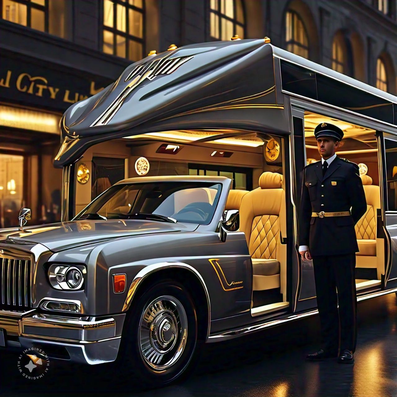 luxury limousine in New York