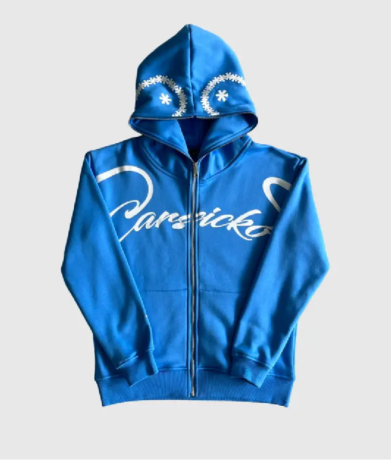 Carsicko Blue Full Zip Hoodie